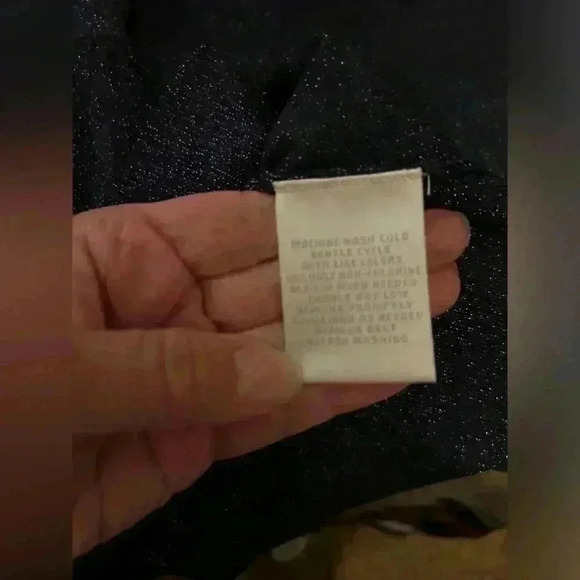 Bling, Worthington sz S navy sparkling sweater, rhinestone belt - Picture 7 of 9